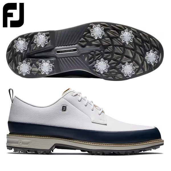 フットジョイ 54523 ドライジョイズ プレミア フィールド LX ゴルフシューズ ホワイト×ネイビー FOOTJOY