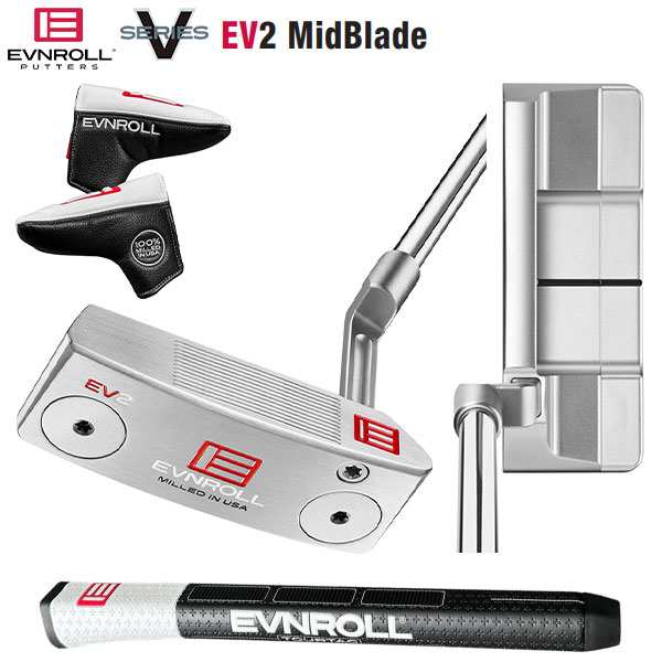 イーブンロール ゴルフ V-Series EV2 ミッドブレード パター ショートプラマー EVNROLL EV2 MidBlade SHORT PLUMBER