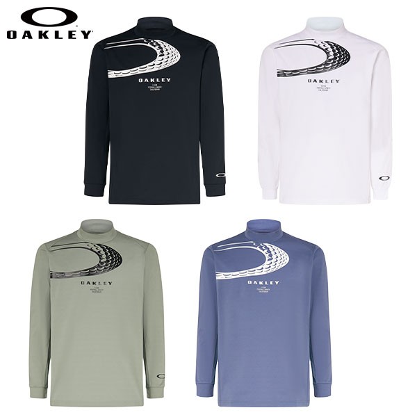 【送料無料】オークリー FOA406961 ゴルフボールグラフィック 長袖 モックネック シャツ ゴルフウェア OAKLEY GB GRAPHIC LS MOCK【即納