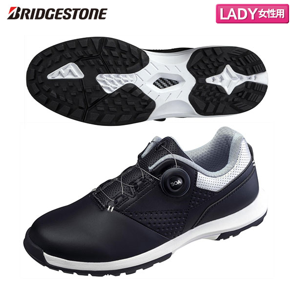 【レディース/送料無料】ブリヂストン ゼロスパイク バイター ライト SH2408 スパイクレス ゴルフシューズ ブラック