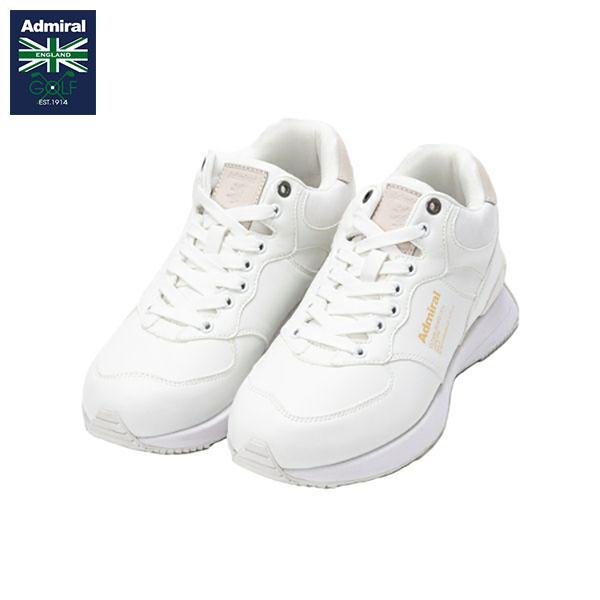 【送料無料】アドミラル ゴルフ HYDEPARK MID GOLF ADMS3B スパイクレス ミッド ゴルフシューズ ホワイト【即納】