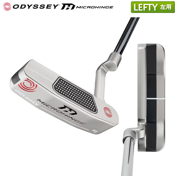 【レフティー/左用】オデッセイ マイクロヒンジ #1 CH パター スチールシャフト