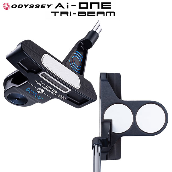 オデッセイ Ai-ONE TRI-BEAM 2-BALL BLADE CS センターシャフト パター ストロークラボ 90 スチールシャフト