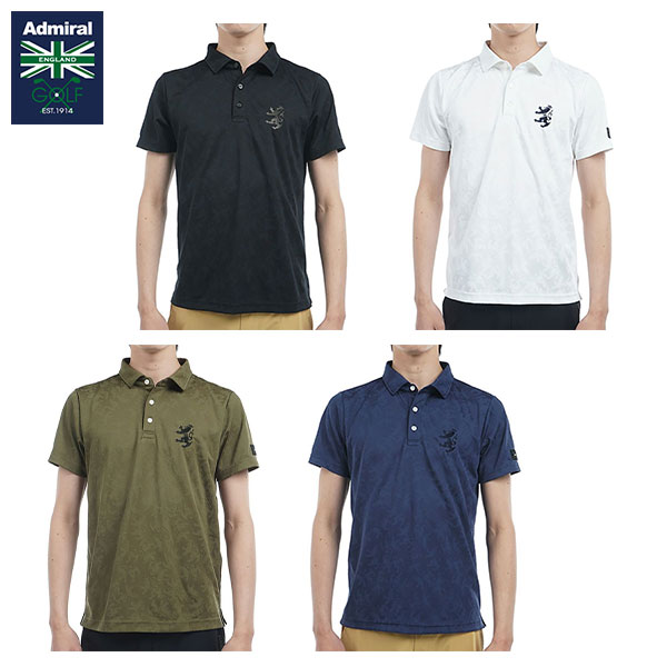 【送料無料】アドミラル ゴルフ ADMA513 ランパント ジャガード 半袖 ポロシャツ【即納】