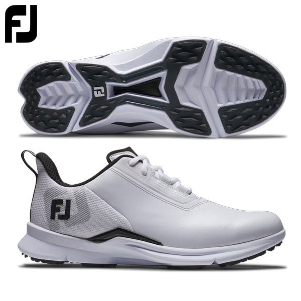 フットジョイ フューエル LACED 55419 スパイクレス ゴルフシューズ ホワイト×ホワイト