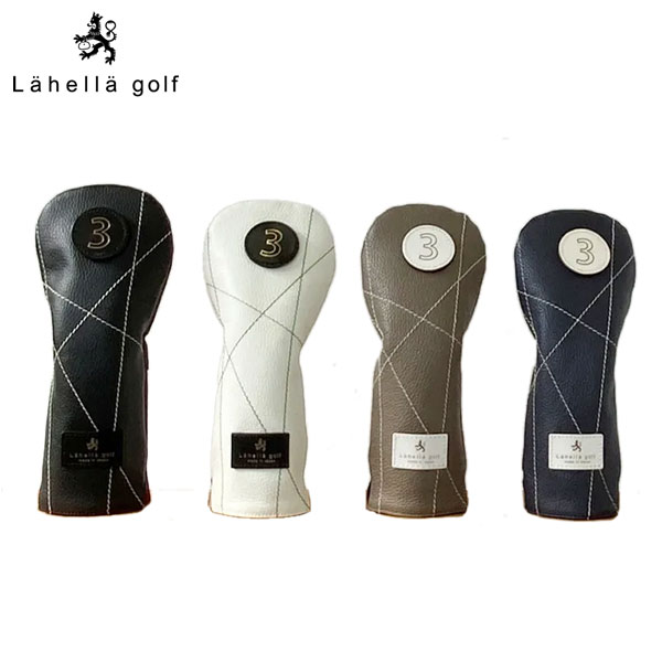 【送料無料】ラヘラ ゴルフ ランダムステッチ L-592 レザー フェアウェイウッド用 ヘッドカバー【即納】