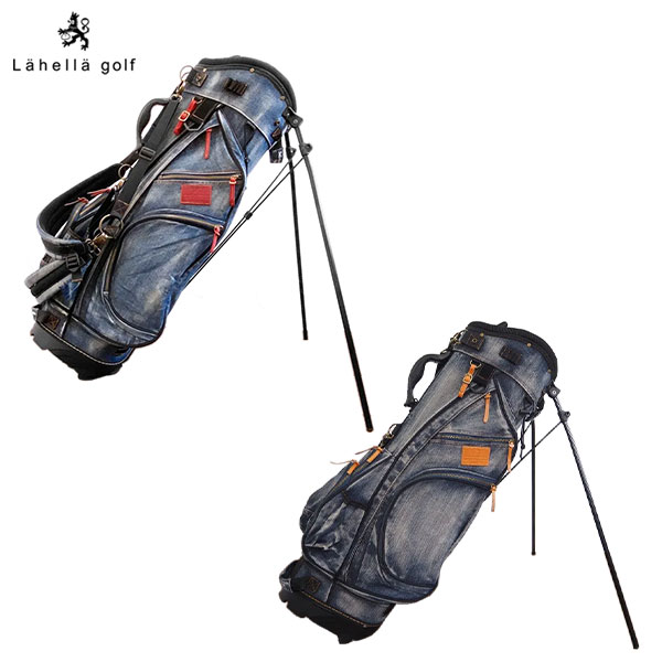 ラヘラ ゴルフ L-511 ウォッシュド デニム スタンド キャディバッグ【即納】