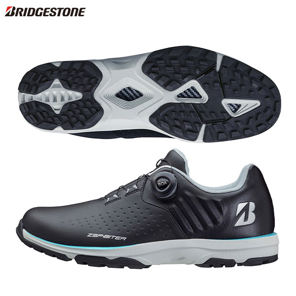 ブリヂストン ゼロ・スパイク バイター ライト SH2505 スパイクレス ゴルフシューズ 黒(BK)