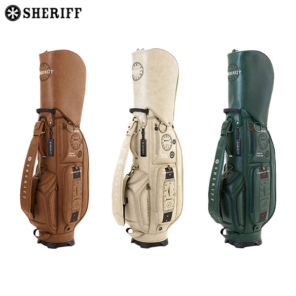 シェリフ ゴルフ アンティークシリーズ SAT-001 カート キャディバッグ【即納】