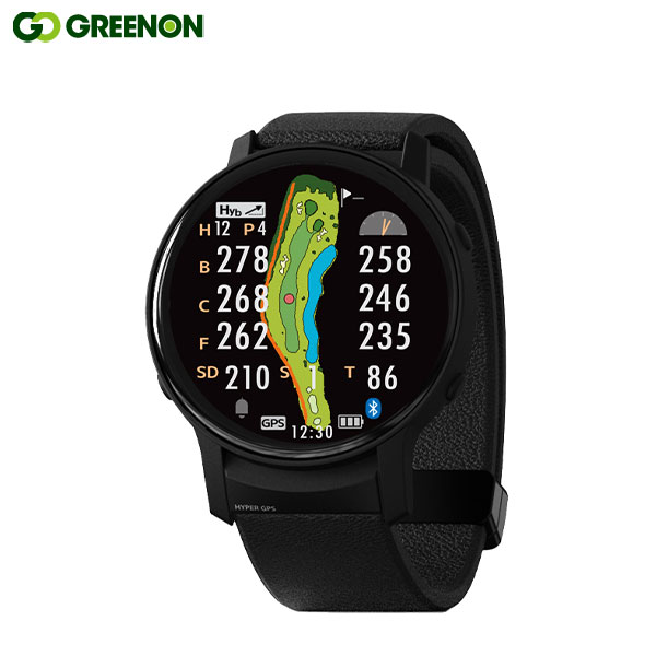 グリーンオン ザ ゴルフウォッチ GS601 腕時計型 GPSナビ ブラック