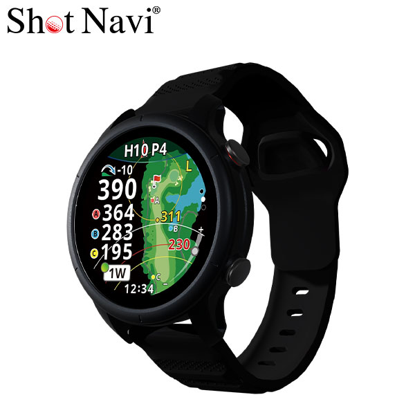 ショットナビ VELLIX V12 腕時計型 GPSナビ ブラック【即納】