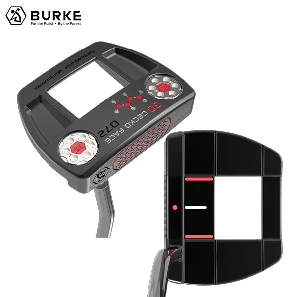 バークゴルフ 3D Gecko D72 シングルベンド パター ブラック【即納】