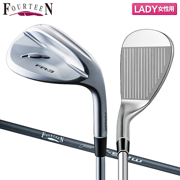 【レディース】フォーティーン FR-3 パールサテン仕上げ ウェッジ FT-52w Ver2 カーボンシャフト【即納】