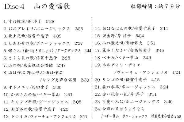 キングレコード 山の歌ベスト (全145曲CD6枚組 別冊歌詞集付き