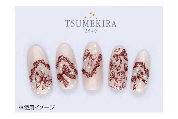 Tsumekira ツメキラ ネイルシール リボン たけいみき ブラウン Nn Rib 403 の通販はau Pay マーケット まねき猫