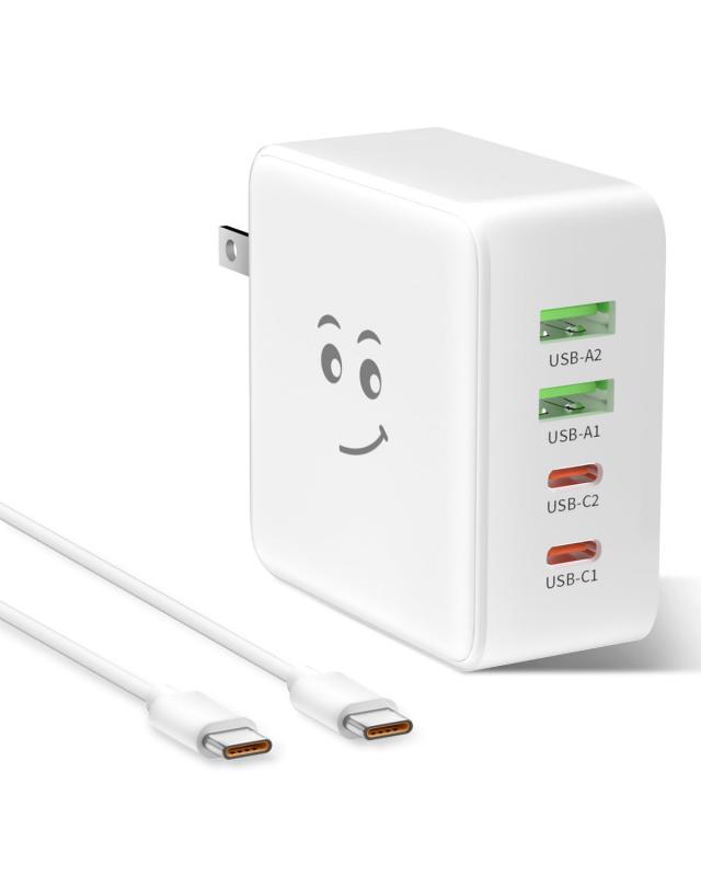 素直な虹 PD 充電器 100W Type-C USB-C【PD3.0対応・PSE技術基準・単ポート100W出力・２USB-Cポート・USB-Aポート】小型 折畳 タイプc 充電器 急速充電 パソコン ノートPC MacBook 対応 iPhone15/1の通販は