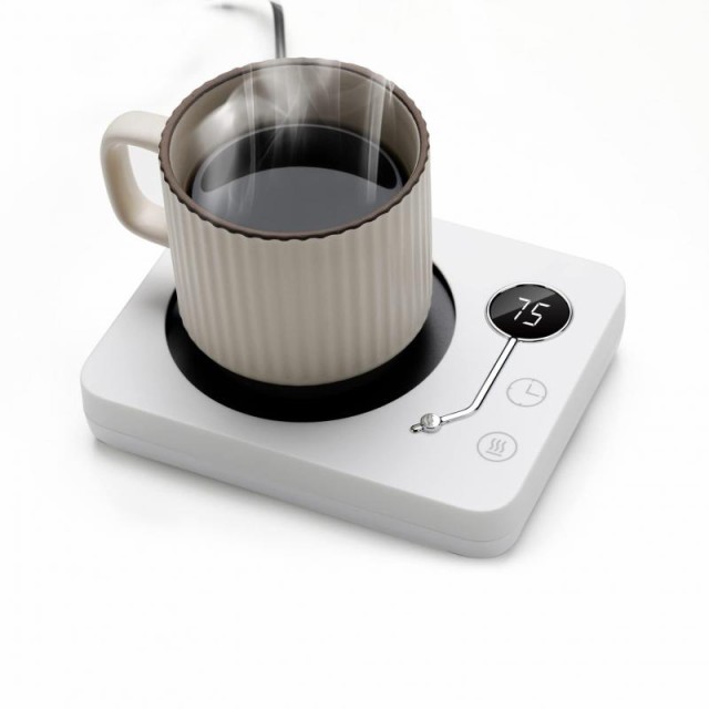 Kyerlish カップウォーマー コーヒー保温コースター マグカップウォーマー ドリンクウォーマー 3段温度設定55℃ 65℃ 75℃ 重力センサー付き 静音 自動電源オフ コップ保温 水/お茶/コーヒー/牛乳など飲み物 加熱コースター オフィス/家庭用 4,728円