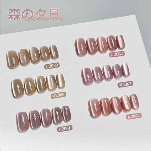 GAOY ジェルネイル 6色セット カラージェル シアーカラー UV・LED対応