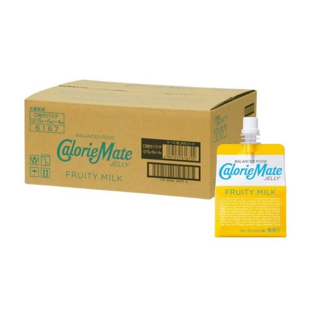 カロリーメイト 大塚製薬 カロリーメイト ゼリー フルーティ ミルク味 215g ×24個