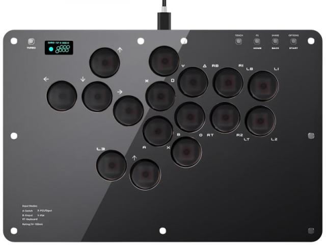 AQielev アケコン レバーレス コントローラー 16ボタン「2025年新登場？ラズベリーパイ搭載？全機種対応？入門者でもプロ級操作」ps4コントローラー レバーレス PC用 ジョイスティック 格闘キーボード 格闘ゲーム パッド 世界大会仕様の操作感