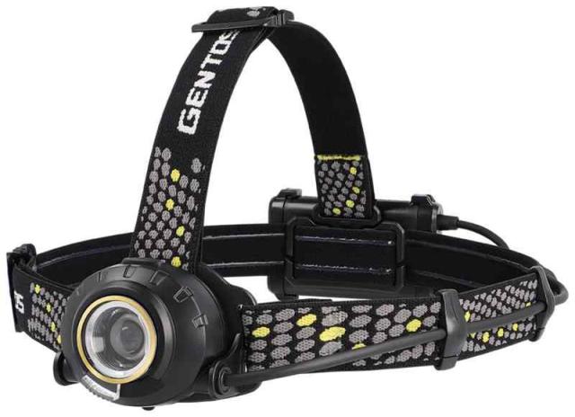 GENTOS(ジェントス) LED ヘッドライト USB充電式 明るさ630ルーメン/実用点灯8時間/後部認識灯 専用充電池または単3形電池3本(別売り)使用 ヘッドウォーズ HLP-2503
