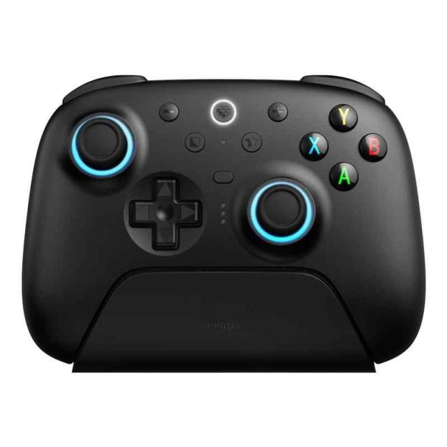8BitDo Ultimate 2 ワイヤレス コントローラー Windows &amp; Android 用、TMR ジョイスティック付きゲーム コントローラー、切り替え可能なホール効果/触覚トリガー、モーション コントロール、RGB ファイヤー リング、8 ス
