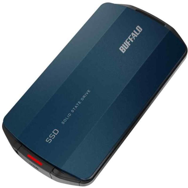 バッファロー SSD 外付け 1TB USB3.2 Gen2 Type‐C 最大読出速度1050MB/秒 防塵防滴 IP55 耐衝撃 MIL‐STD ポータブル  iPhone 15 15Pro Windows Mac Chrome PS4 PS5 メーカ