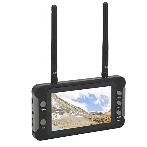 FPVモニター 4.3インチIPS 800 x 480解像度 5.8GHz 40CH DVR機能 自動検索付き RCドローン表示画面 ドローンクアッドコプター用 1200mAh DIY FPVレシーバーの通販は