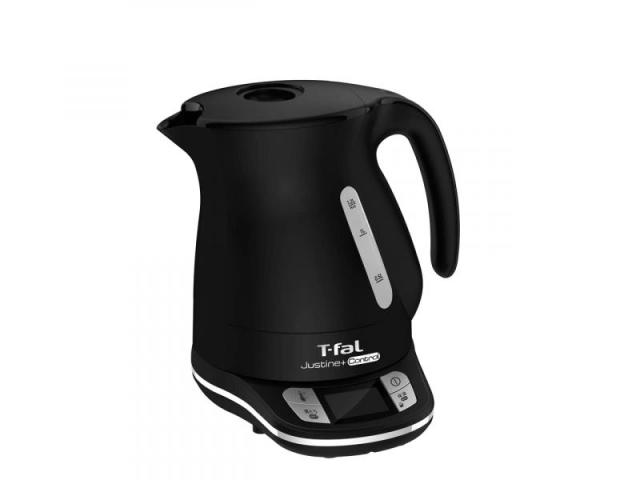 ティファール 電気ケトル 1.2L 温度調節 7段階 「ジャスティン コントロール ブラック」 保温 自動電源オフ 空だき防止 KO7558JPの通販は