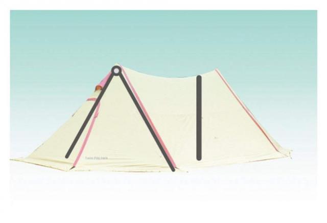 ogawa(オガワ) テント用 フレーム ツインピルツフォーク用 二又フレーム 3045の通販は