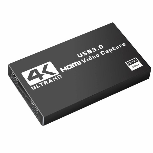 4K キャプチャーボード switch対応 USB3.0 ゲームキャプチャー HDMI パススルー ゲーム実況 ビデオ録画 ライブ配信 医用撮像 画面共有 PS