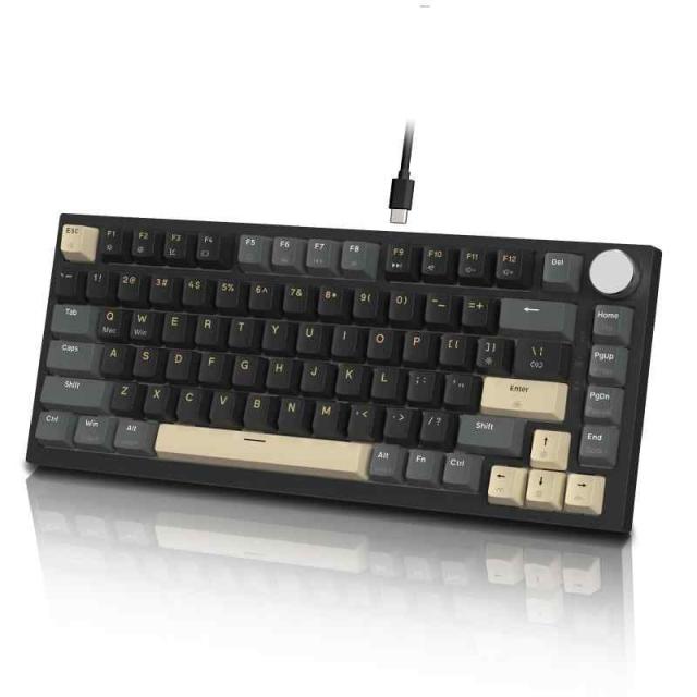 MAMBASNAKE×ATTACK SHARK K85 ラピッドトリガー 搭載 有線 75% RGBPBT カラー マッチング ゲーム メカニカル キーボード ー 磁気 ゲーミングキーボード ゲーミングキーボード ストローク調整可 pbt キーキャップ Tの通販は