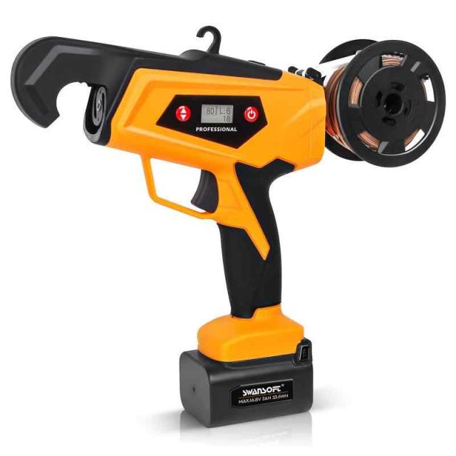 SWANSOFT 電気植物結束機、 2 * 2Ah リチウム電池、プロフェッショナル植物つる結束機、園芸用誘引結束機 農園 家庭菜園 ブドウ園果樹 固縛 品番B12の通販は