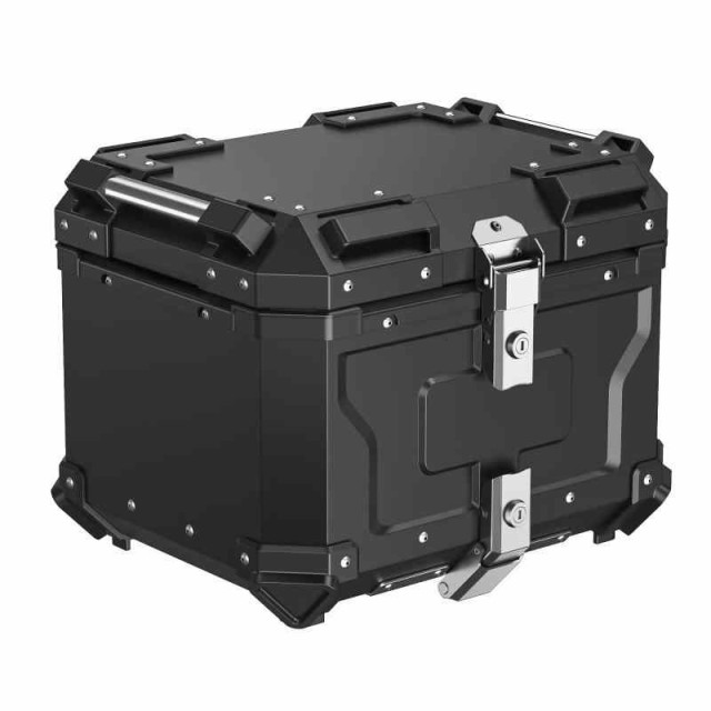 WANDA バイク用リアボックス リアボックス 【純粋アルミ製 45L/55L/65L/80L 大容量 完全防水】 ステンレスヒンジ使用 トップケース バイクボックス パニアケース バイクケース 軽量 アルミ製 汎用 取付ベース付 簡単脱着 キーロック可能の通販はその他バイク用品