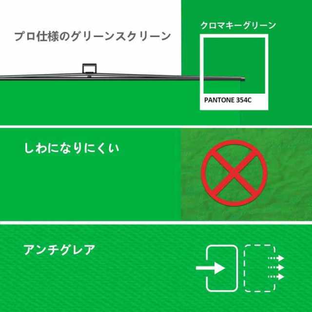 RAUBAY 折りたたみ式グリーンスクリーン バックドロップ