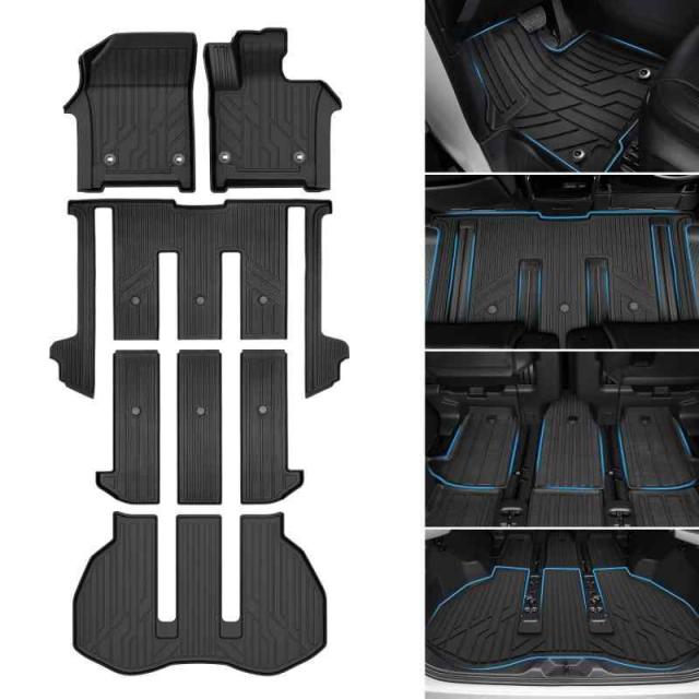 Jiooy トヨタ ライズ 3Dフロアマット ラゲッジマット 立体カーマット フルセットA200A 210A 車種専用 3D立体構造 TPE素材 縁高 防水マット 滑り防止 汚れ防止 カスタムパーツ 保護パーツ カー用品 4点セット ブラック (トヨタ ア 13,444円