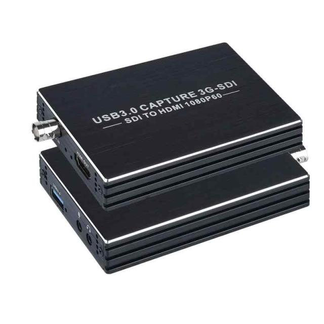 SDIキャプチャー USB3.0 SDI HDMIキャプチャー SDI to HDMI USB 3.0キャプチャカード、1080P 60fps SDI HDMIビデオ音声キャプチャ、Windows、Linux、OSX ゲームストリーミングビデオ録音用 13,687円