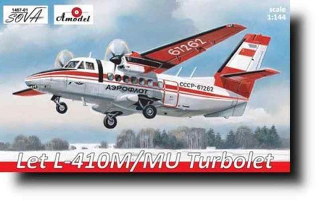 Aモデル(A Model) 1/144 チェコ LET L-410M/MU 双発旅客機 アエロフロート プラモデル AM1467-1 (飛行機)