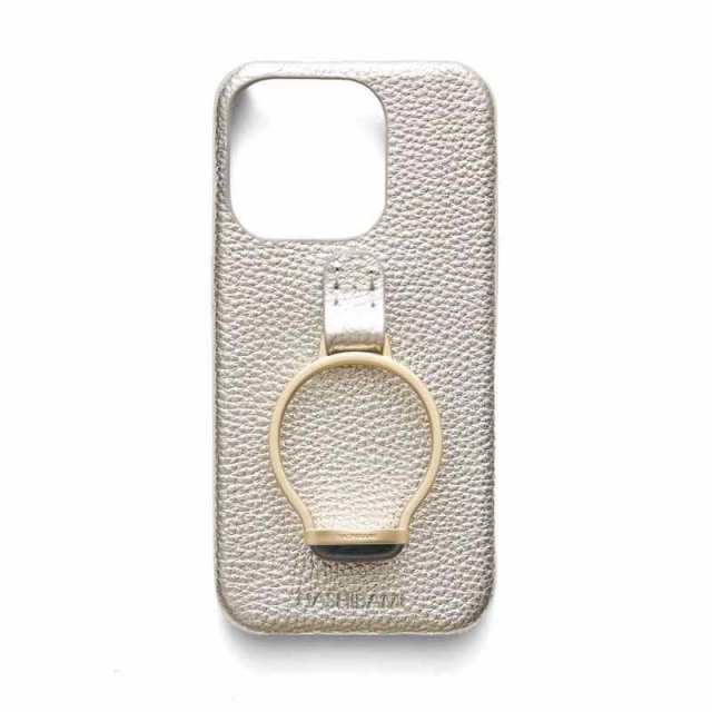 [ハシバミ] IPHONEケース ジェム ストーンリング モバイルケース レディース シルバー