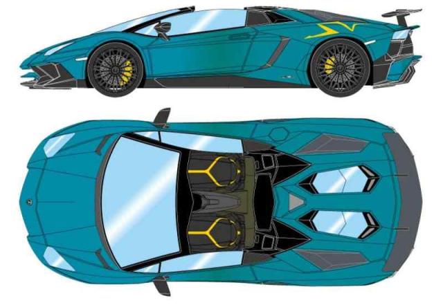 メイクアップ EIDOLON 1/18 ランボルギーニ アヴェンタドール LP750-4 SV ロードスター 2015 アルテミスグリーン (イエローラージSVロゴ) 完成品