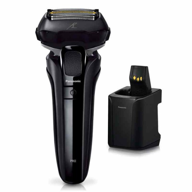 パナソニック ラムダッシュPRO メンズシェーバー 5枚刃 全自動洗浄充電器 お風呂剃り可 黒 ES-LV7W-Kの通販は