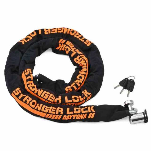 デイトナ(Daytona) バイク用 チェーンロック φ12mmスチール合金製 ディスクロック対応 LEDライト付き鍵 ストロンガーチェーンロック 2.0m 31236の通販は
