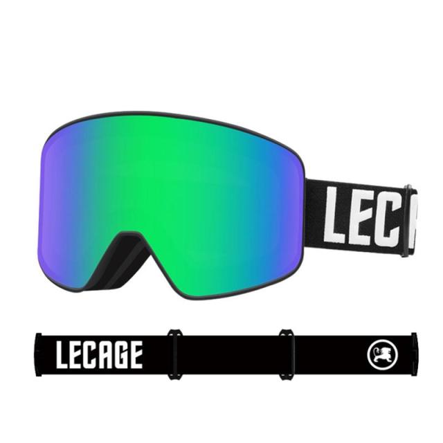 [LECAGE] スキーゴーグル スノーボードゴーグル OTG（メガネ対応） マグネット 着脱可能 男女兼用 防曇加工 UV400保護 紫外線100%カット 軽量 耐衝撃 (LH1105-C08) 4,738円