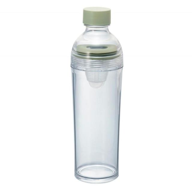 HARIO(ハリオ) フィルターインボトル ポータブル スモーキーグリーン 樹脂製 縦横 400ml 茶こし付き プレゼント ギフト 贈り物 FIBP-40-SG