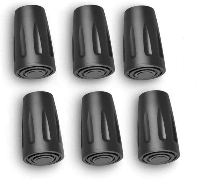 【6個セット】トレッキングポール キャップ セット ラバーキャップ 登山杖ストック保護 滑り止め ウォーキングポール キャップ 端末保護キャップ 取り替え用 トレッキングポール交換部品 軽量 耐磨耗 汎用タイプ