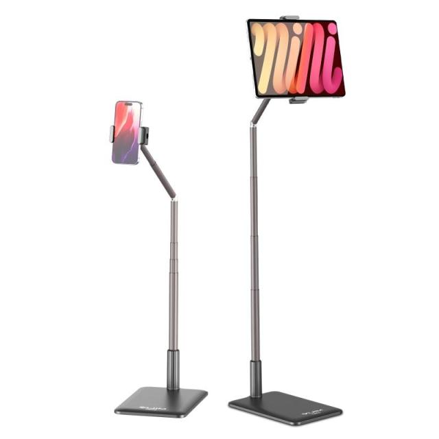 Ulanzi タブレットスタンド タブレットホルダー フロアスタンド 高さ調整 角度調整可能 スマホスタンド フロア&卓上両用 携帯ホルダー 4.6-12.9インチ タブレット アーム スタンド iPhone/iPad Pro/iPad Air/iPad の通販は