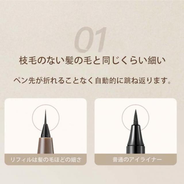 アイライナー ジェルアイライナー ウォータープルーフ アイメイク 多色 崩れない コスメ 長持ち筆ペンシルタイプ メイクアップ (101#黒)