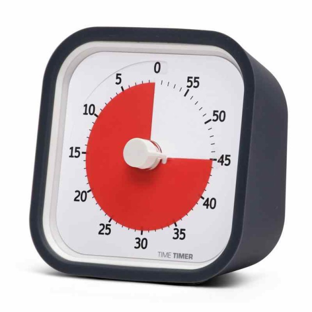 TIME TIMER MOD 9cm 60分 タイムタイマー モッド(カバー付き) チャコールグレイ 時間管理 TTM9-W 正規品の通販は