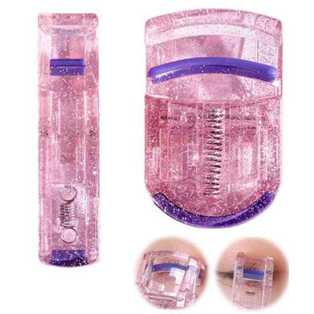 PAVIKE まつげカーラー アイラッシュ用カーラー 部分用ビューラー 【2個セット】まつ毛カール 広角と部分用ビューラー 化粧 耐久性 軽量 携帯用 睫ビューラー 一重 奥二重用 イク小道具 ユニバーサル 化粧用具(ピンク)