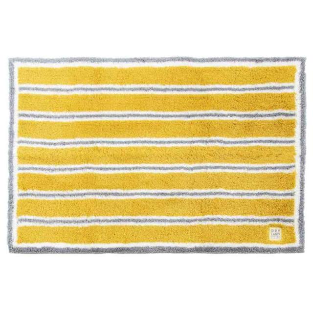 オカ(OKA) 浴室足ふきマット 乾度良好バスマット ドライランド (吸水 速乾) (イエロー, 60 x 90 cm (長方形))